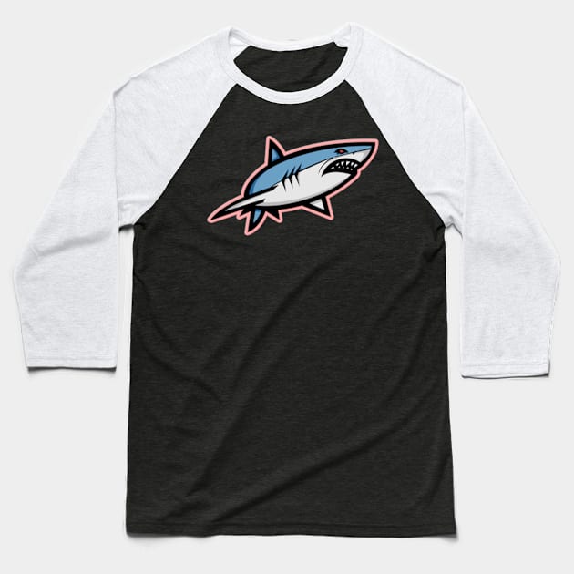 GAMER LOGO SHARK Baseball T-Shirt by Kongrills